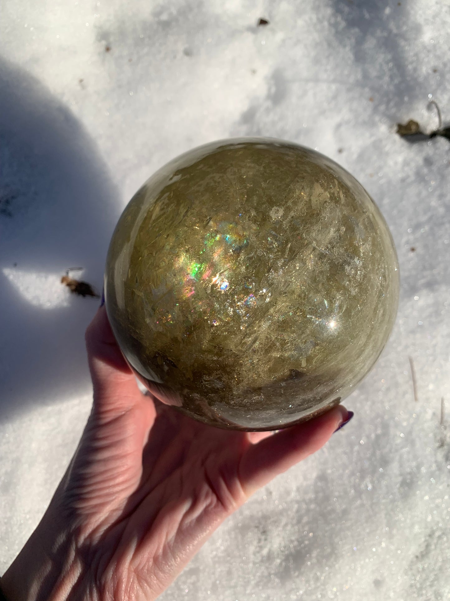 XL Smoky Citrine Sphere