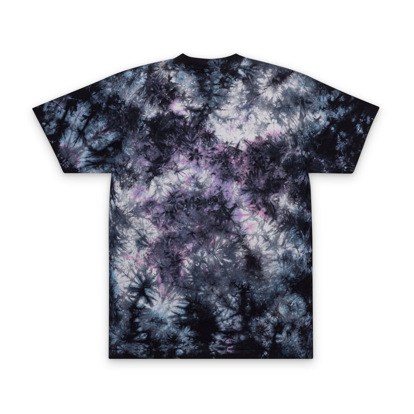 Tie-Dye Spiral T-Shirt — Embroidered "Good Vibes" Oversized Tee
