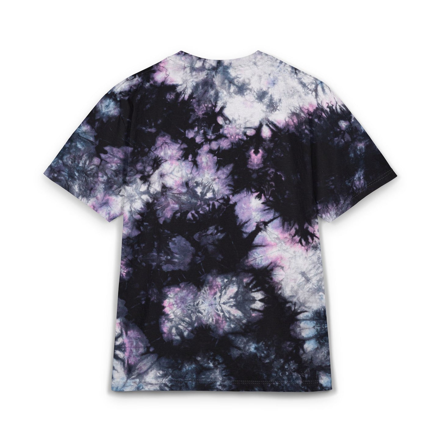 Tie-Dye Spiral T-Shirt — Embroidered "Good Vibes" Oversized Tee