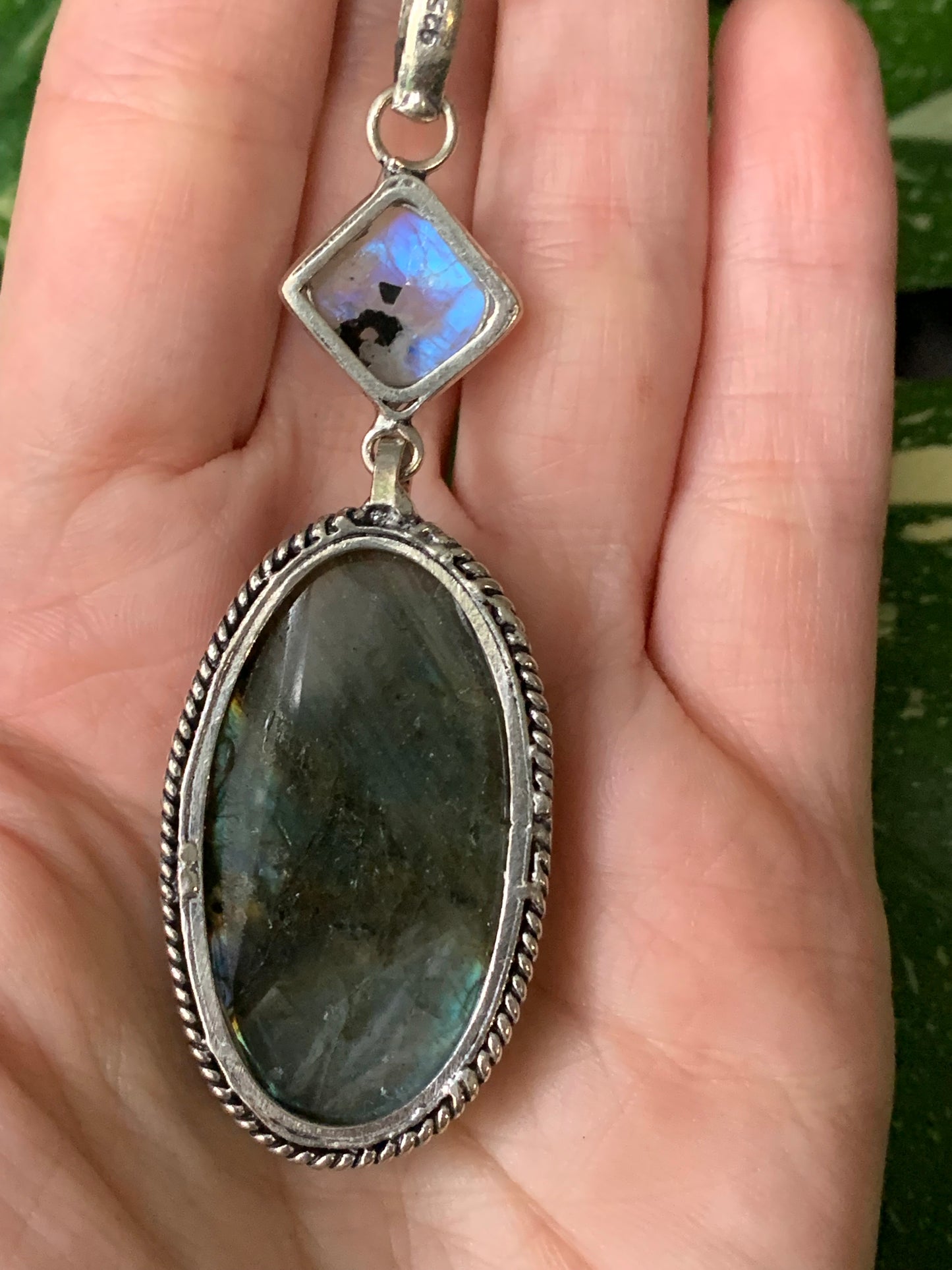 Rainbow Moonstone x Labradorite Necklace