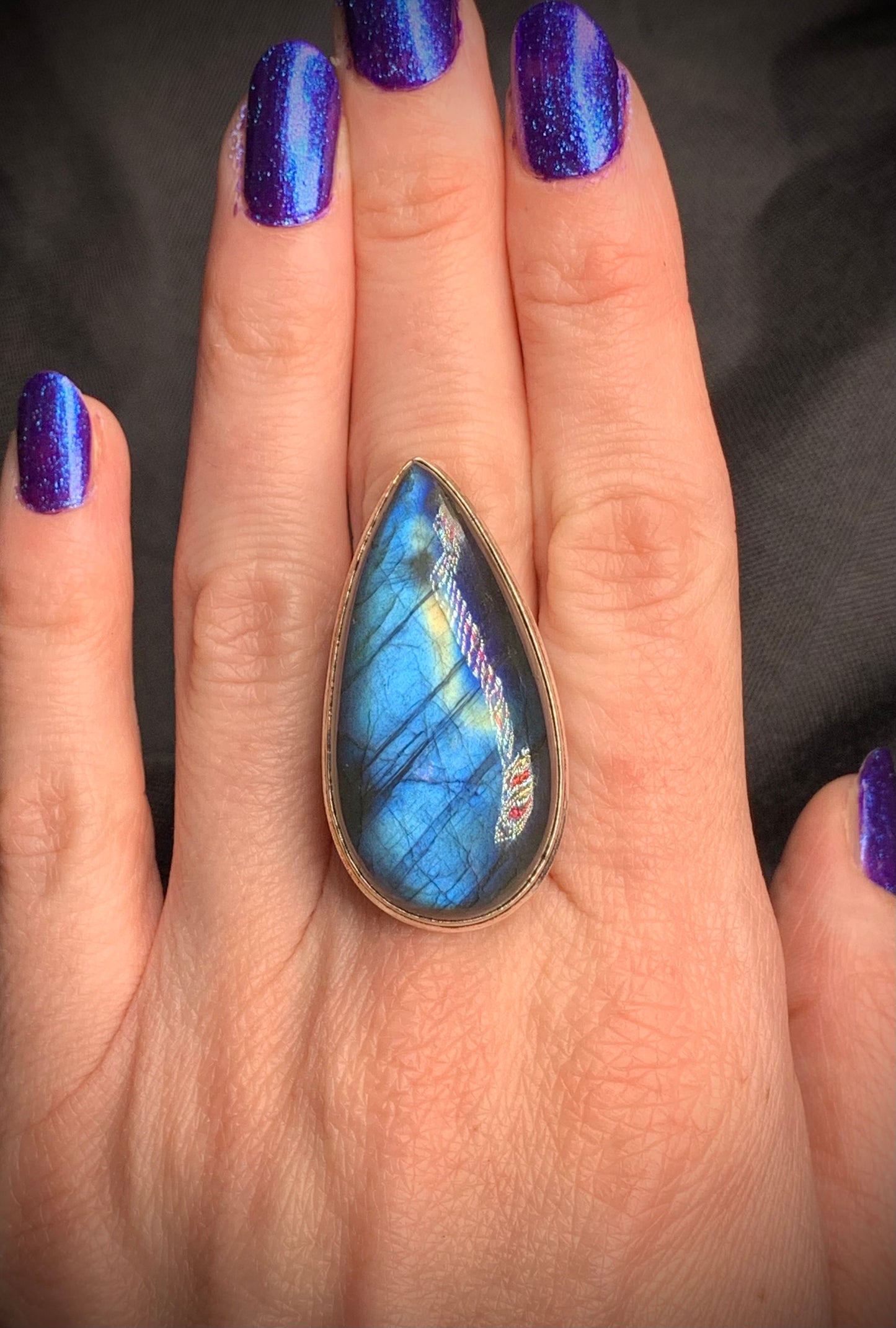 Labradorite Ring Sz 7