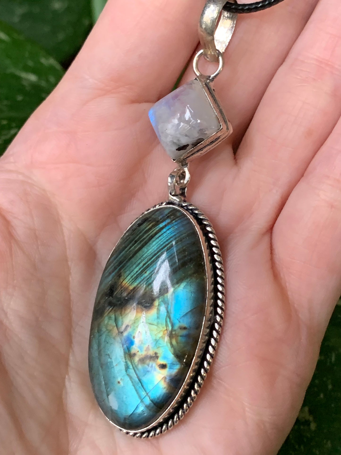 Rainbow Moonstone x Labradorite Necklace