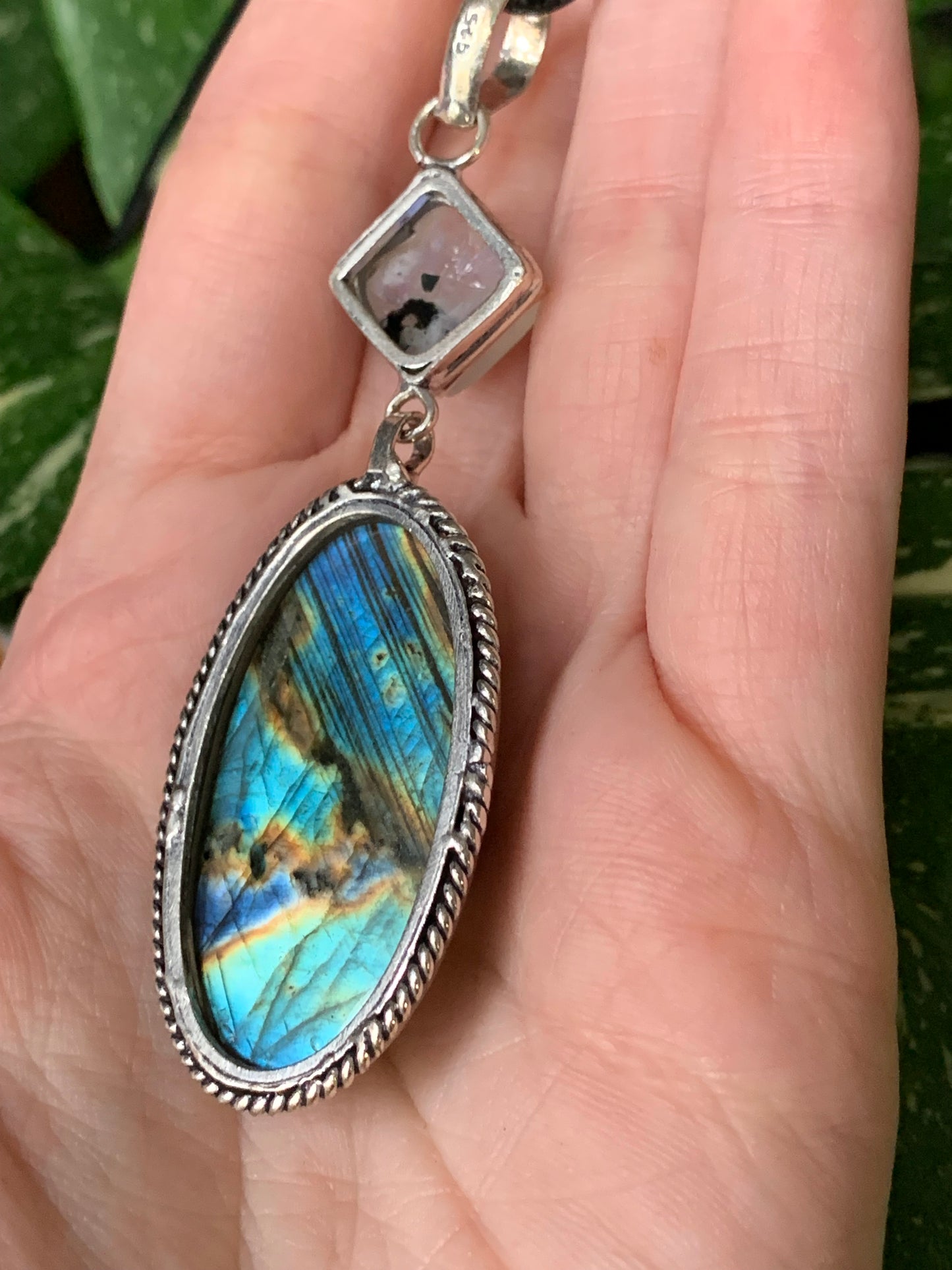 Rainbow Moonstone x Labradorite Necklace