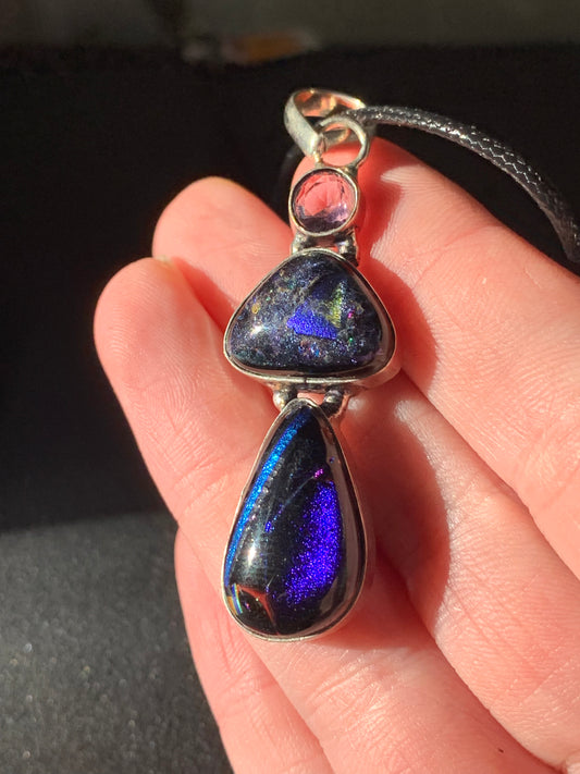 Dichroic Glass Necklace